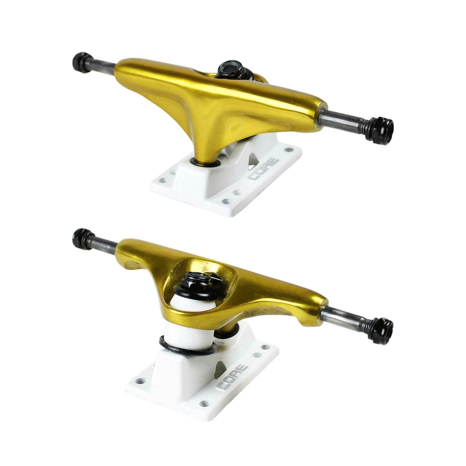 Core Gold Trucks With White Standard Base 5.0