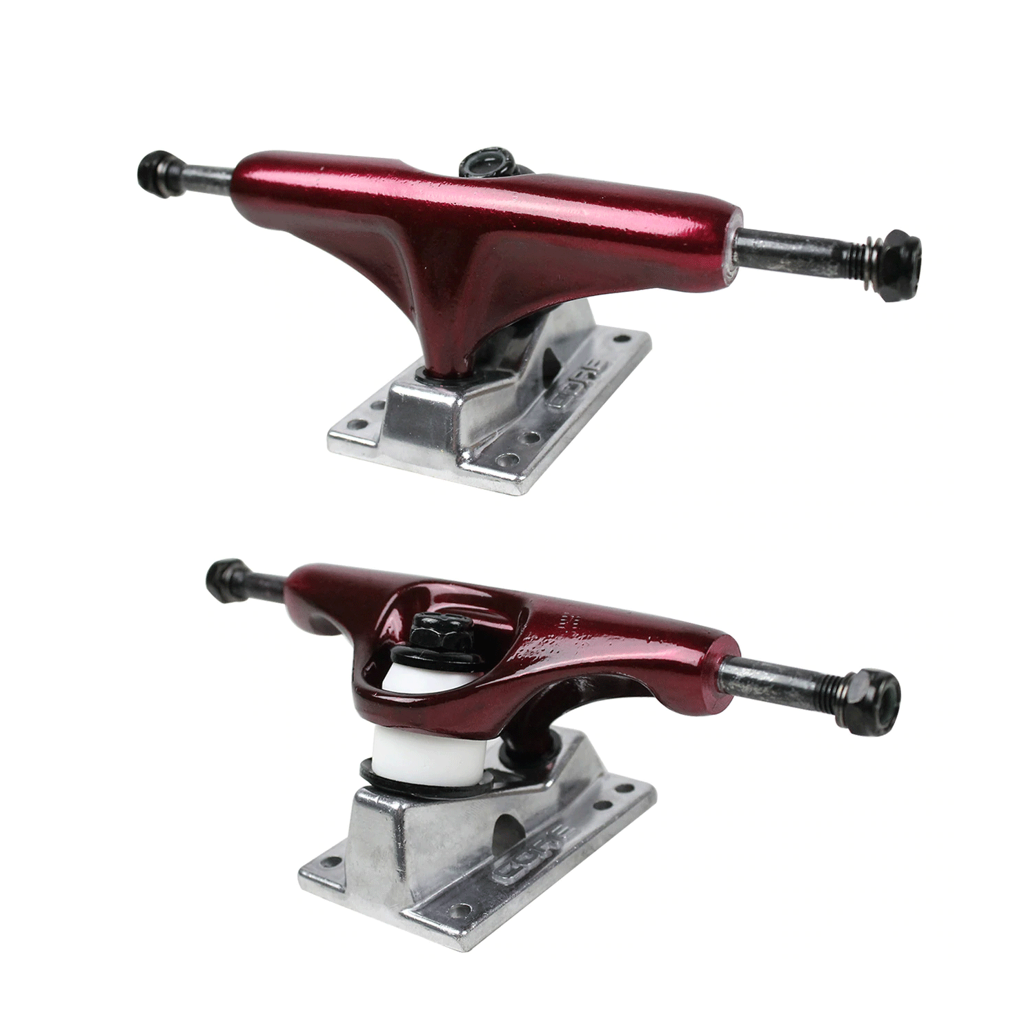 Core Red Trucks With silver Standard Base 5.0