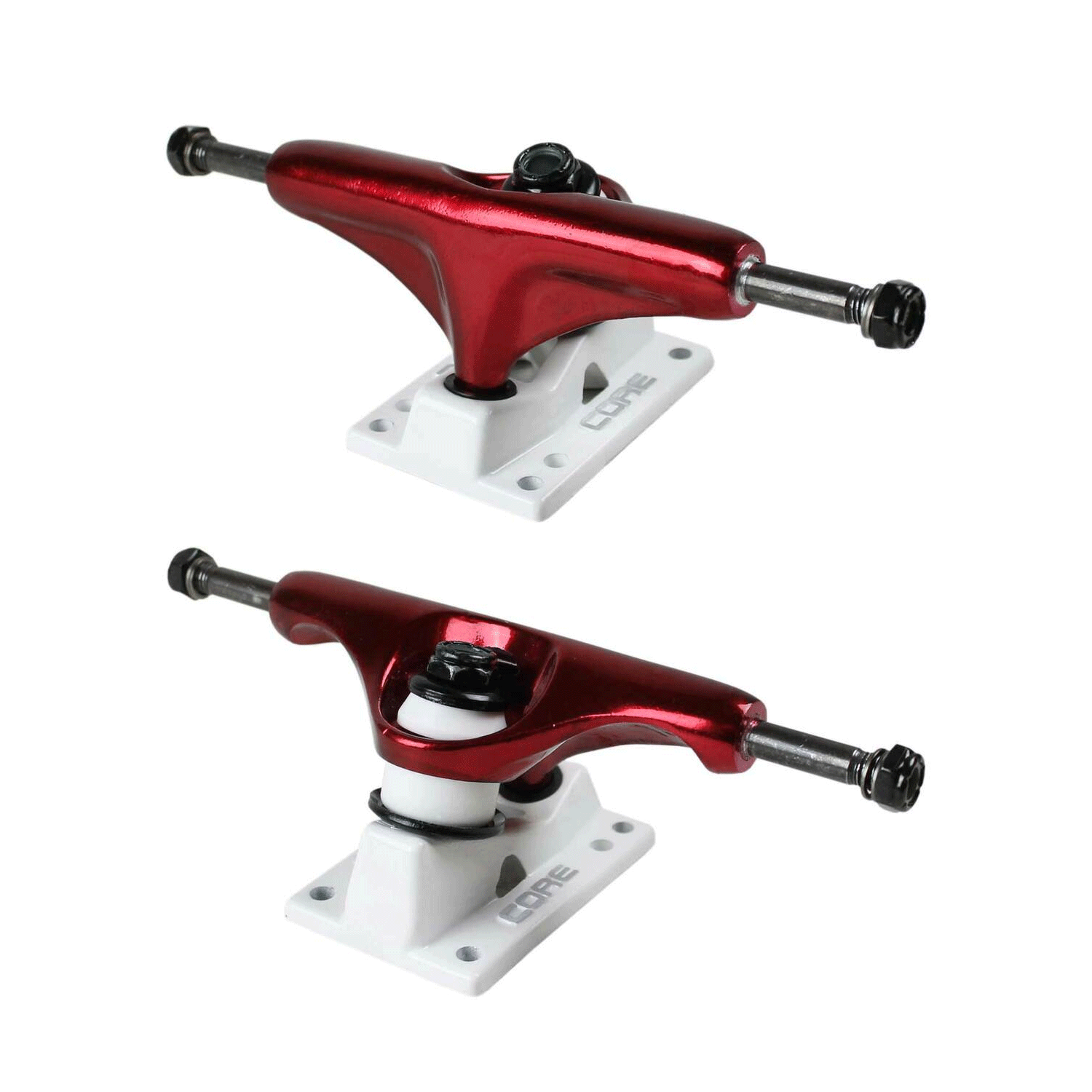 Core Red Trucks With Silver Standard Base 5.0