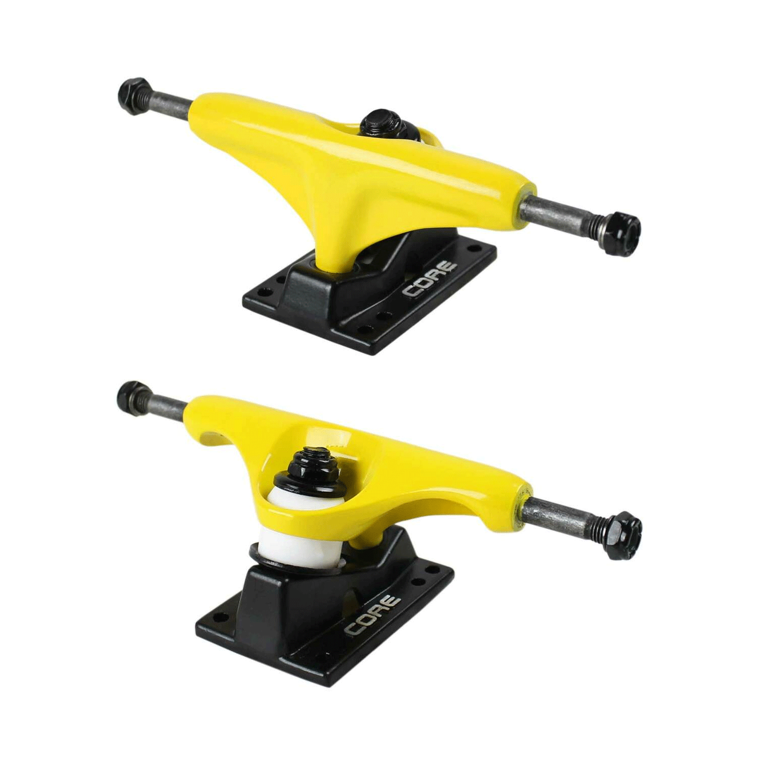 Core Dipped Yellow Trucks With Black Standard Base 5.0