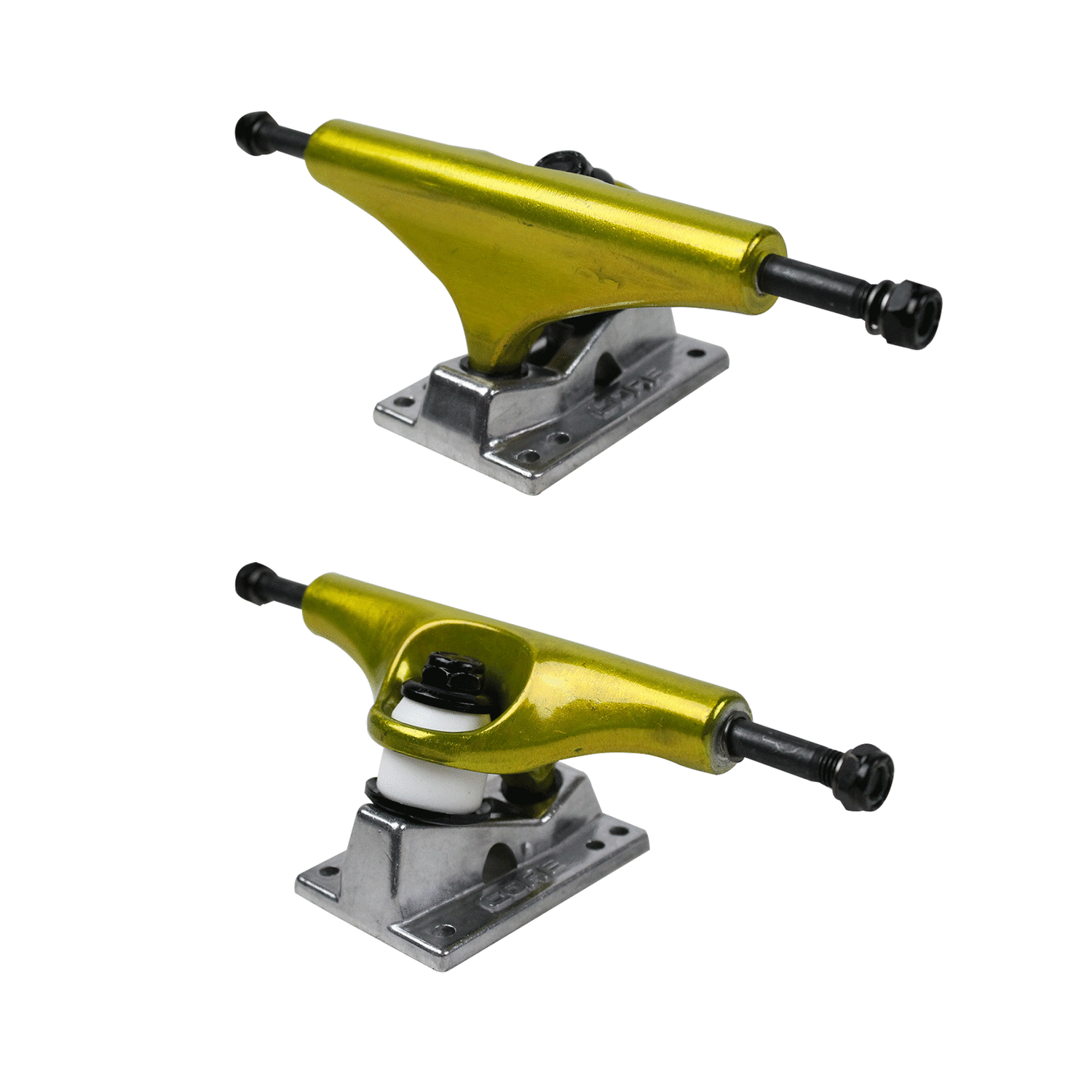 Core Gold Trucks With Silver Standard Base 5.25