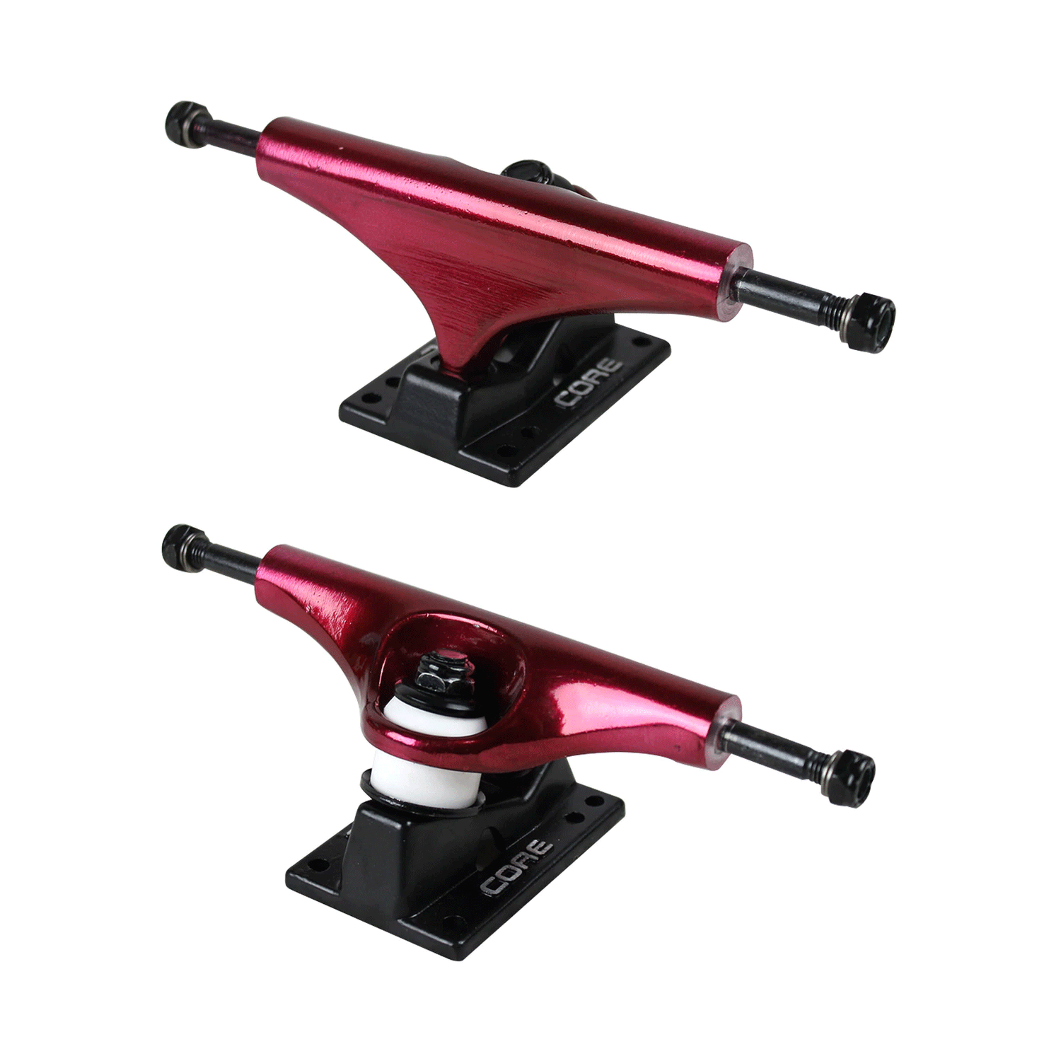 Core Red Trucks With Black Standard Base 5.25