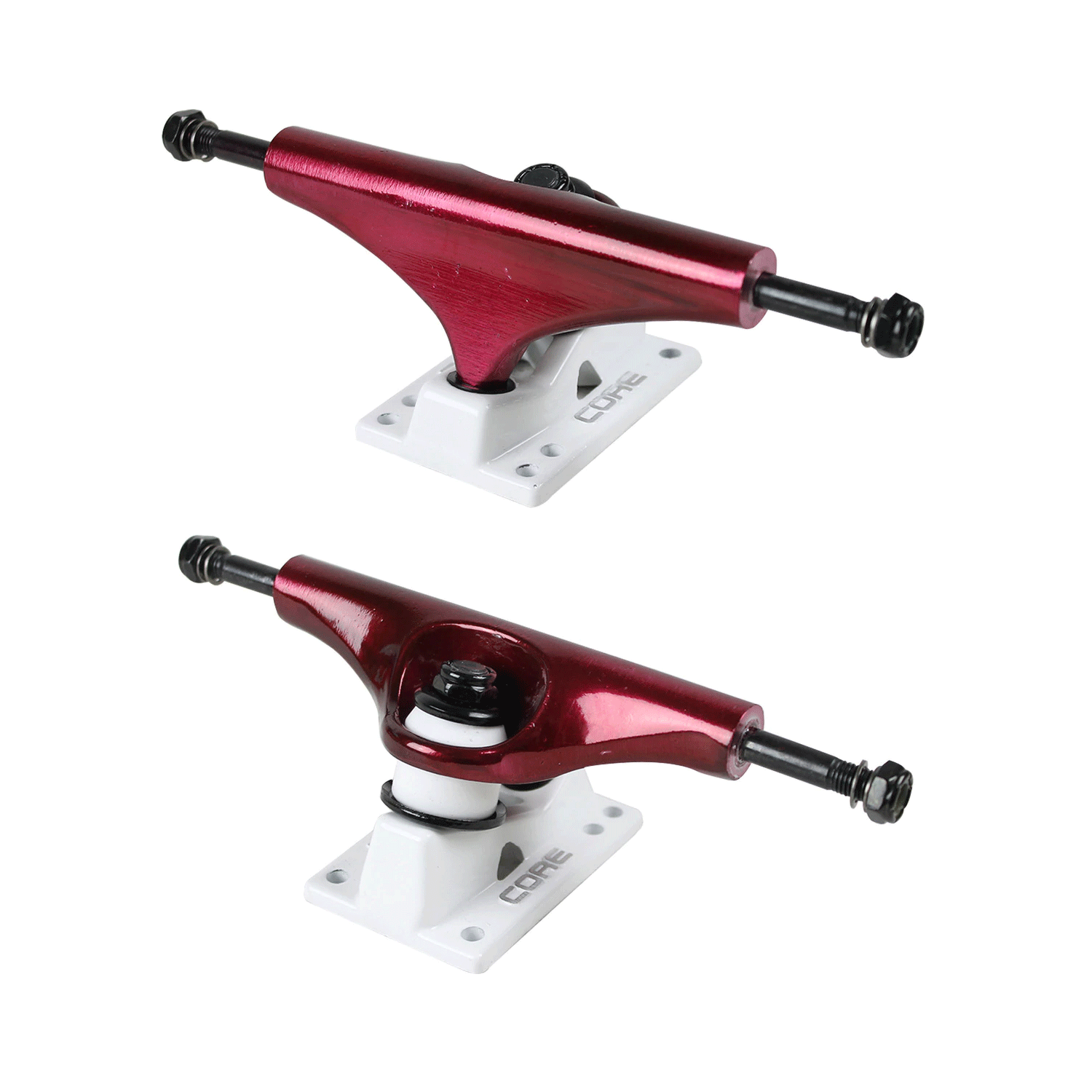 Core Red Trucks With White Standard Base 5.25