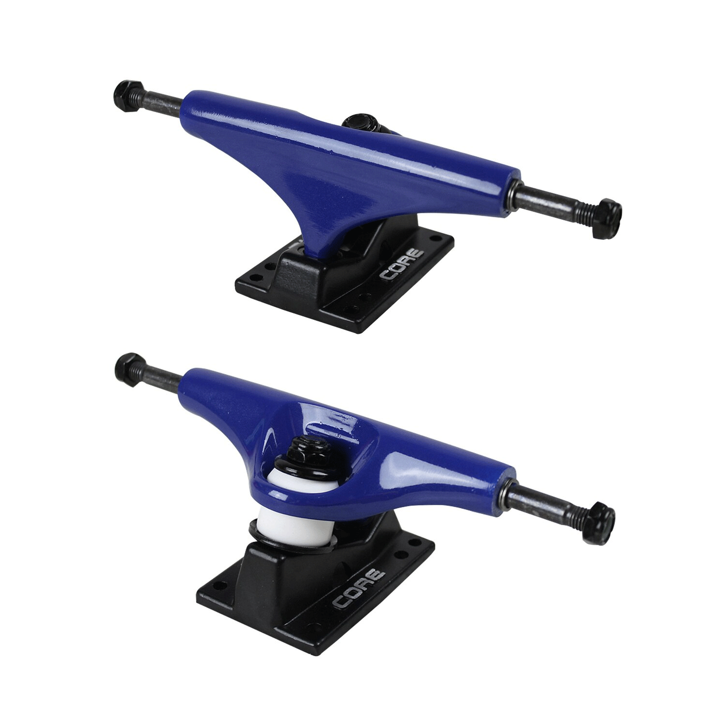 Core Dipped Royal Blue Trucks With Black Standard Base 5.25