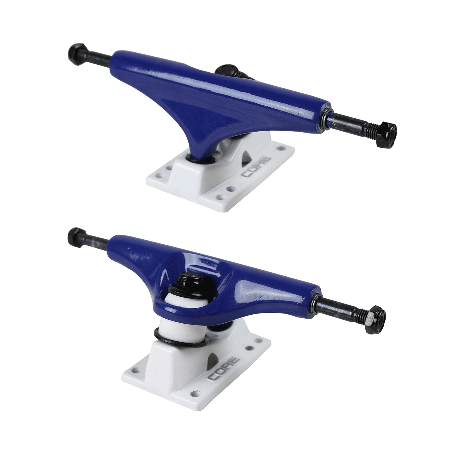 Core Dipped Royal Blue Trucks With White Standard Base 5.25