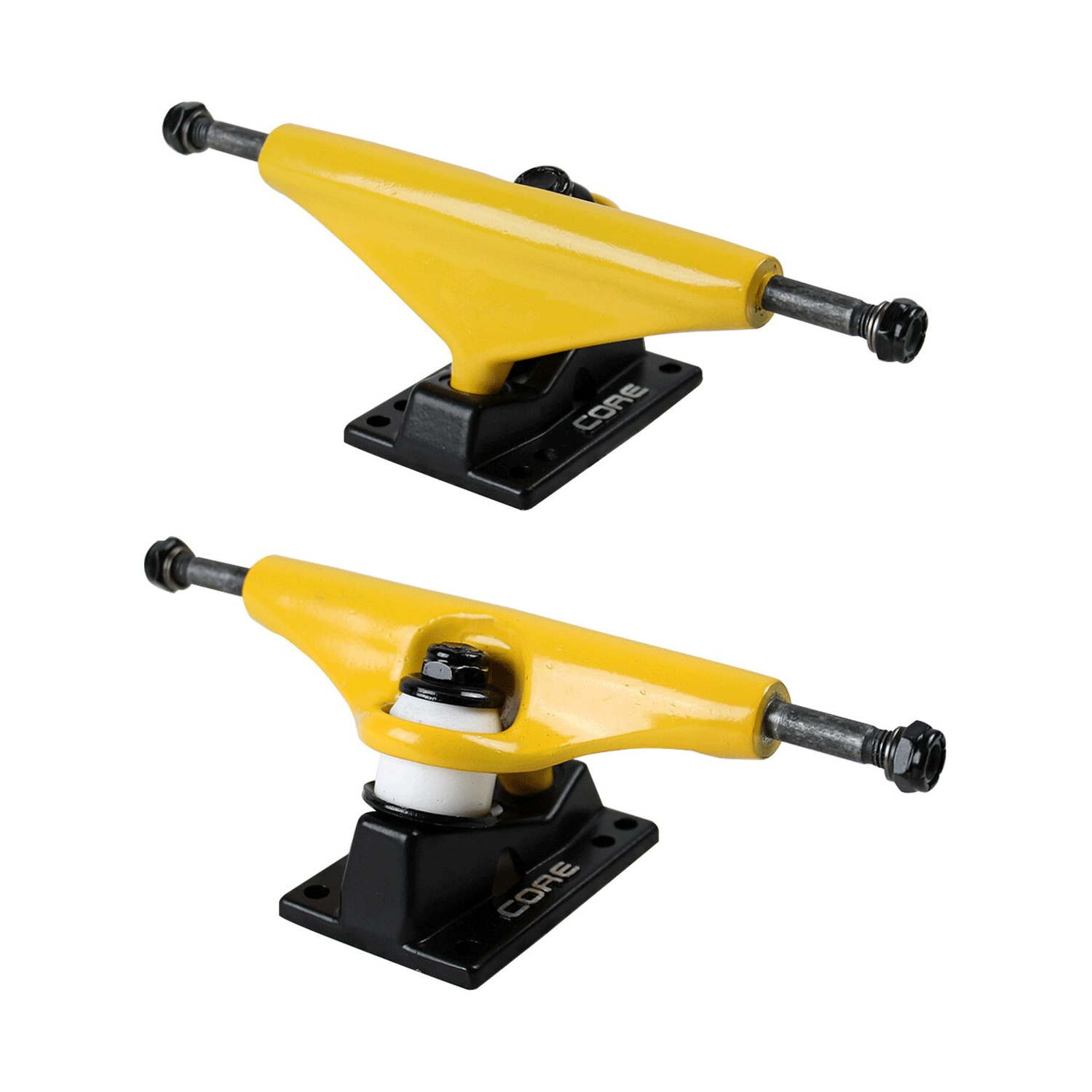 Core Dipped Yellow Trucks With Black Standard Base 5.25