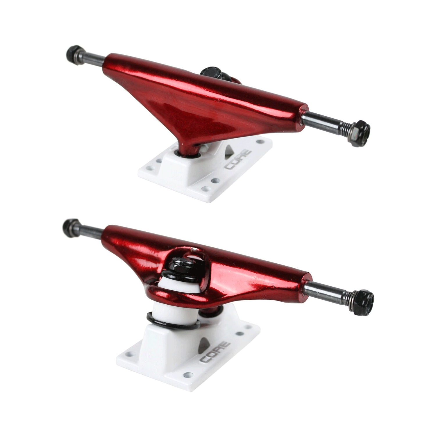 Core Red Trucks With White Standard Base 5.5