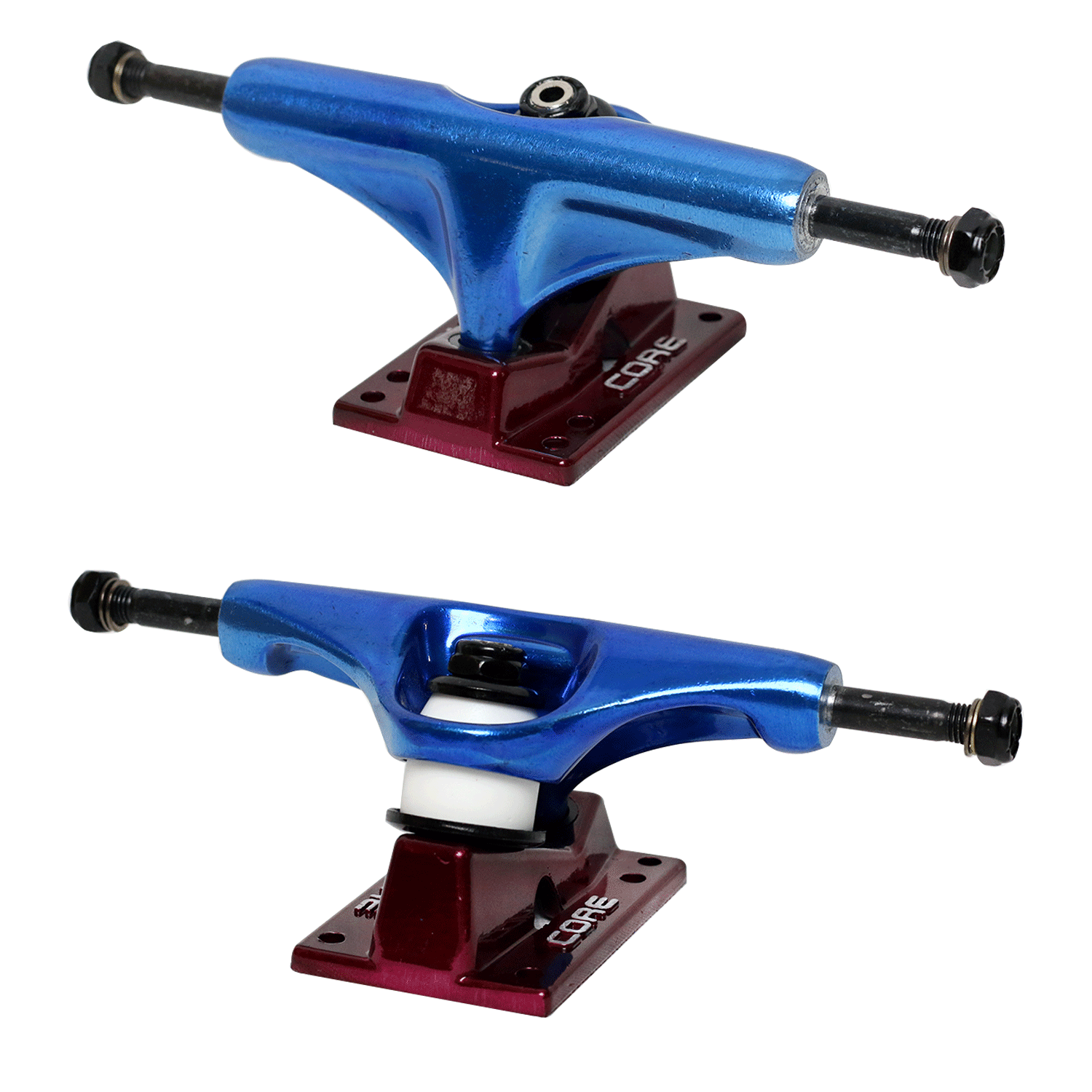 Core Blue Trucks With Red Hollow Base 5.0