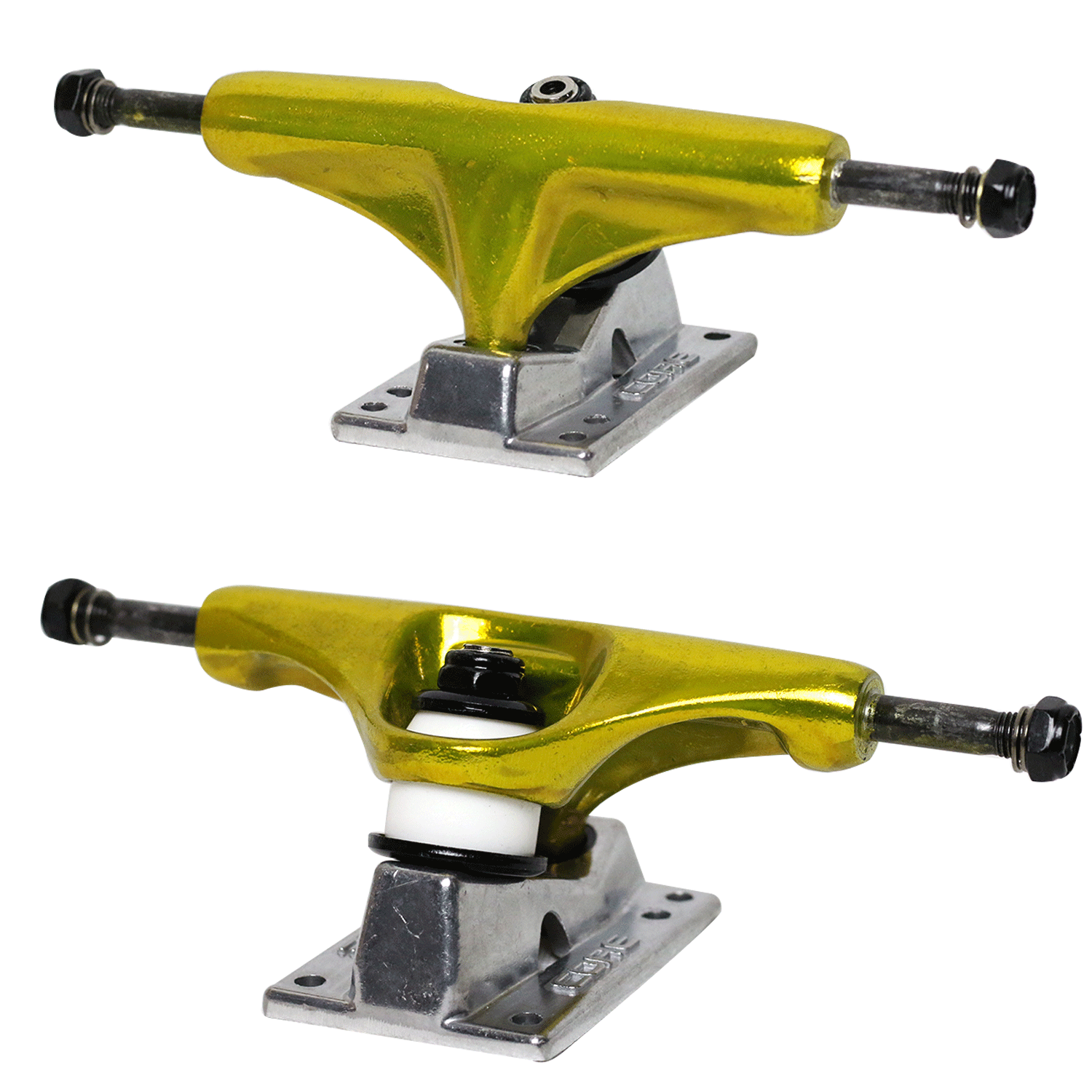 Core Gold Trucks With Silver Hollow Base