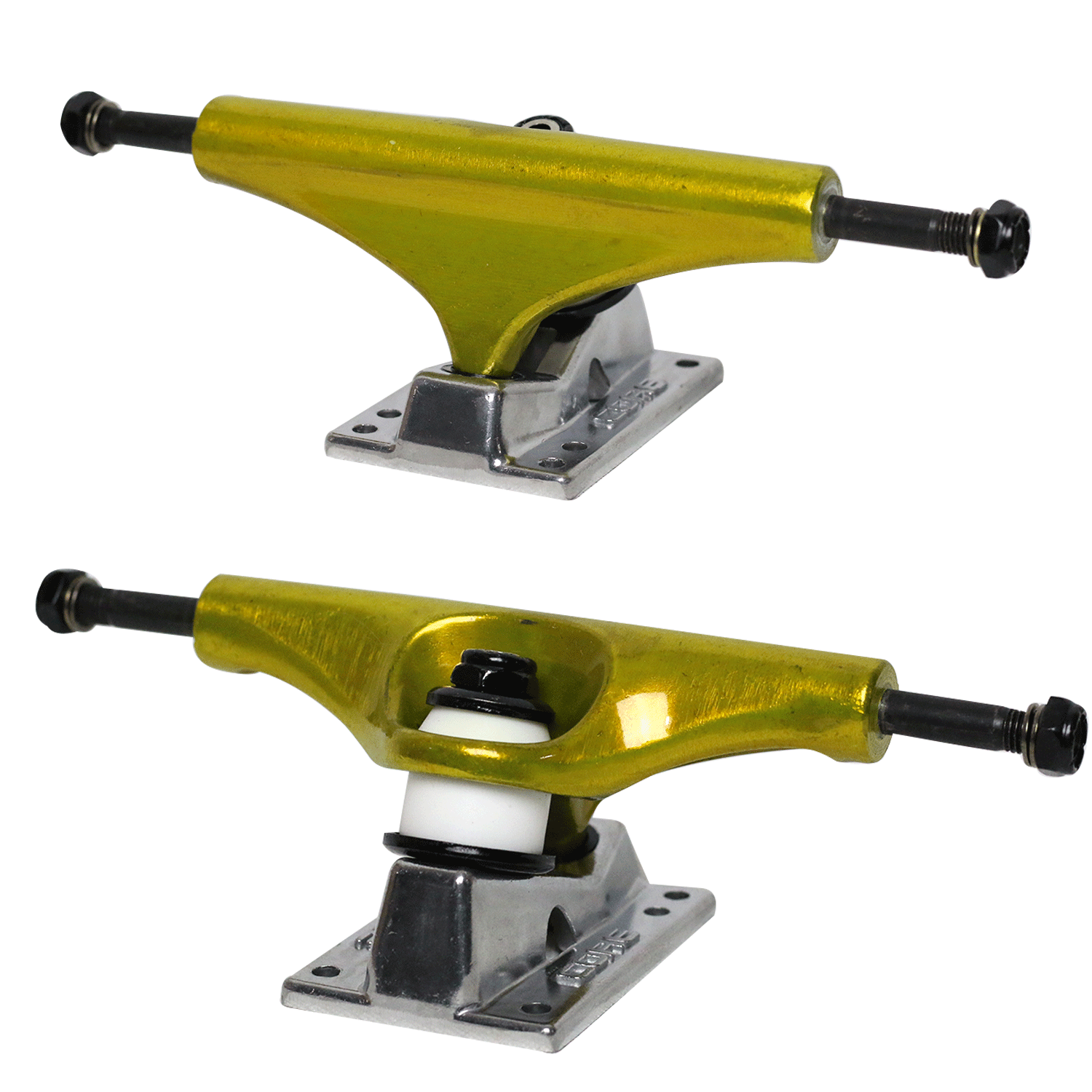 Core Gold Trucks With Hollow Silver Base 5.25