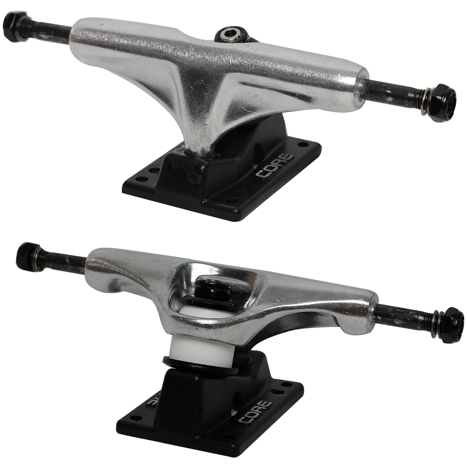Core Silver Trucks With Black Hollow Base 5.0