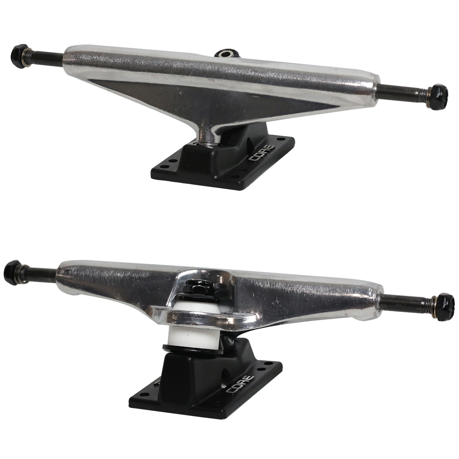Core Silver Trucks With Black Hollow Base 7.0
