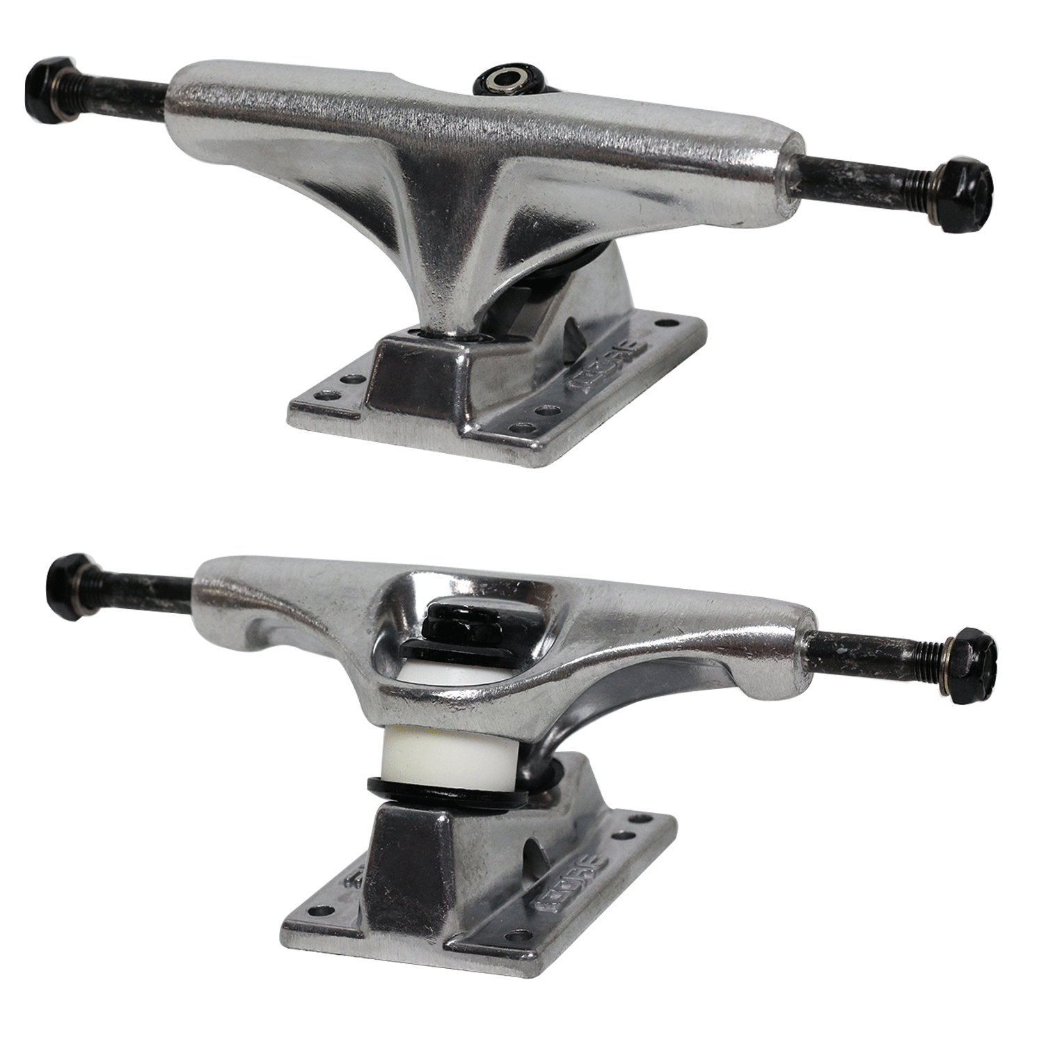 Core Silver Trucks With Silver Hollow Base 5.0