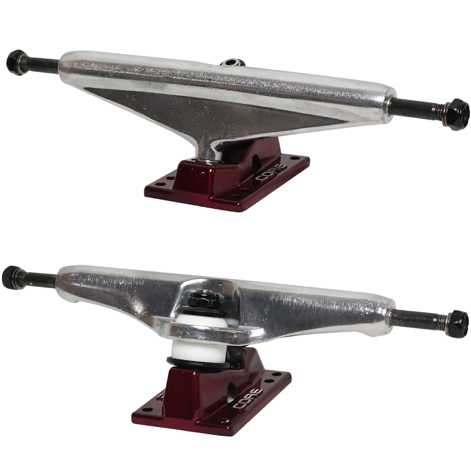Core Silver Trucks With Red Hollow Base 7.0