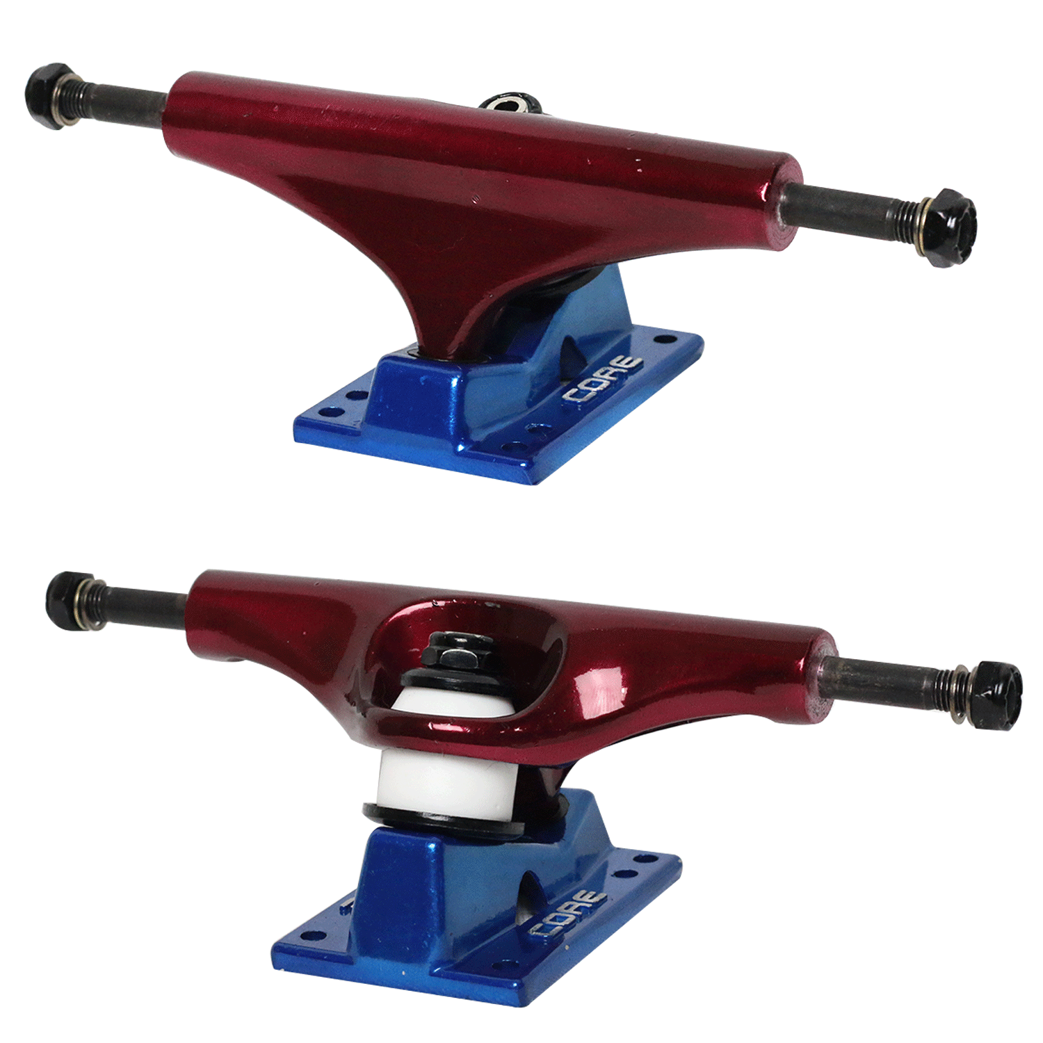 Core Red Trucks With Blue Hollow Base 5.5