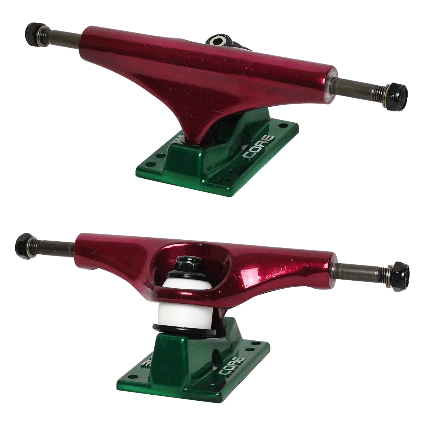 Core Red Trucks With Green Hollow Base 5.25