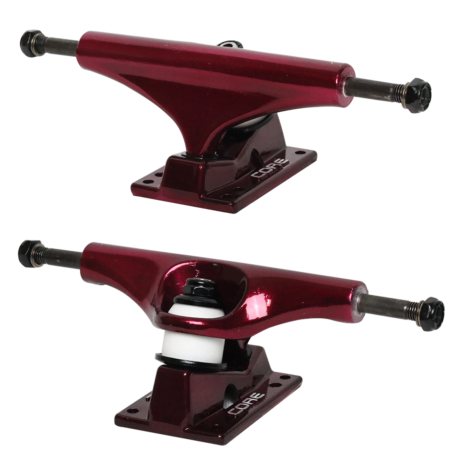 Core Red Trucks With Red Hollow Base 5.5