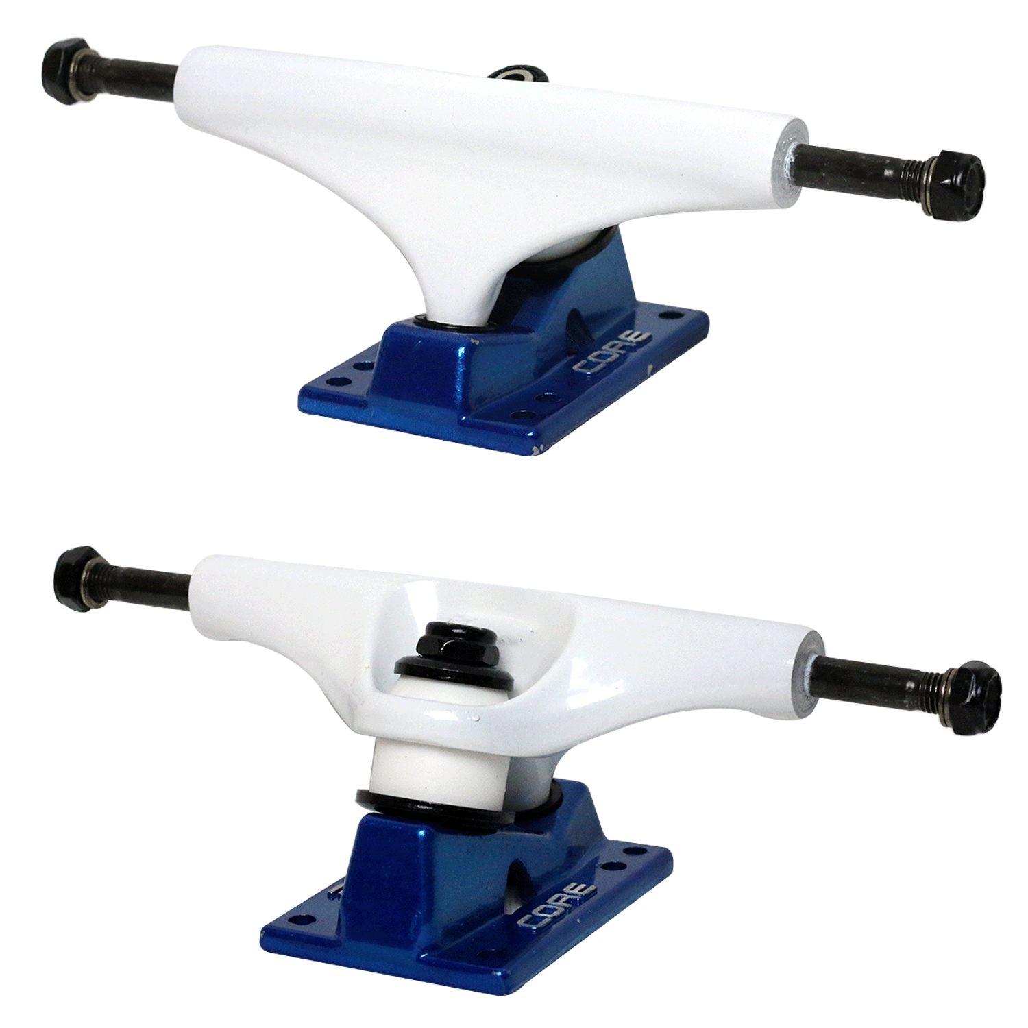 Core White Trucks With Blue Hollow Base 5.25